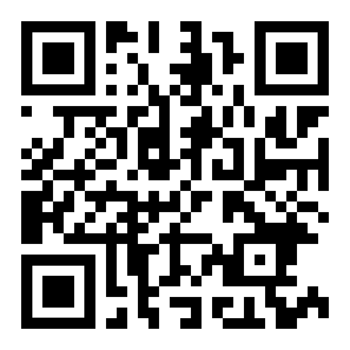 un codigo qr hacia el twitter de biyuya